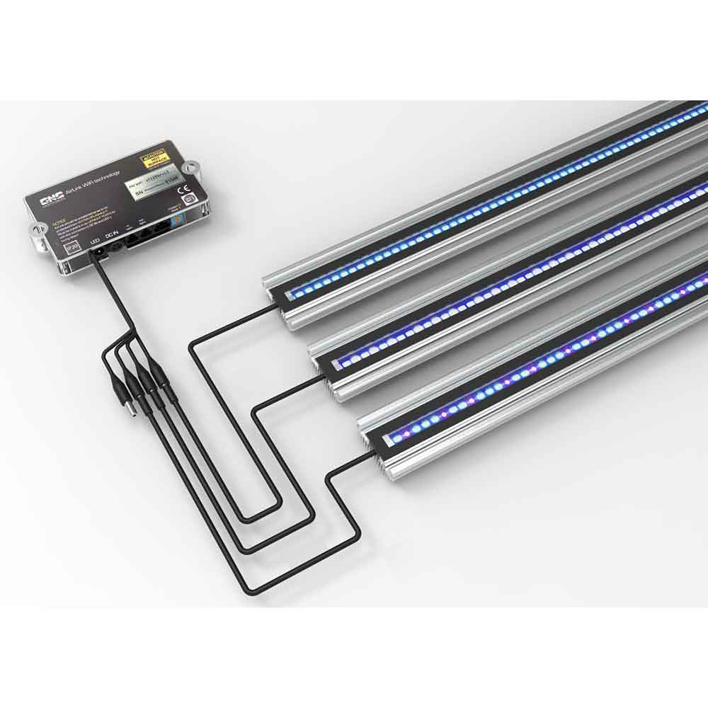 Gnc SilverMoon Marine+ 1047mm Barra a Led per Acquari Marini di Barriera 989x50x27cm 52W