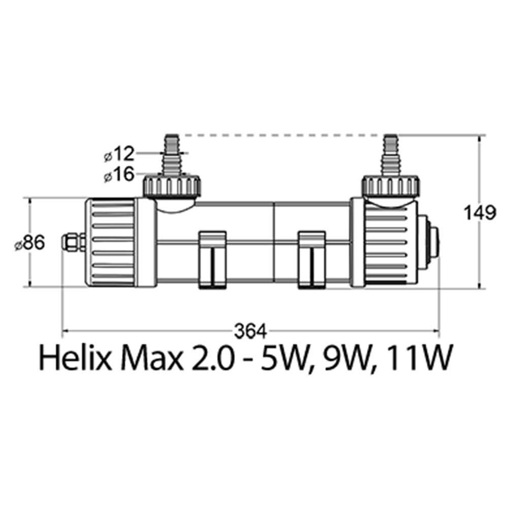 Aquamedic Helix Max 2.0 Lampada Sterilizzatrice UV-C 9W
