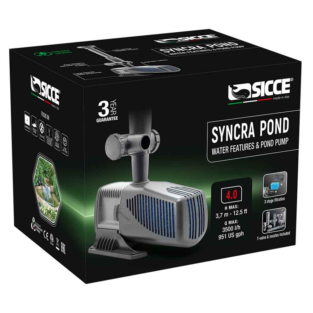Sicce Syncra Pond 4.0 Pompa per Laghetto 3500l/h