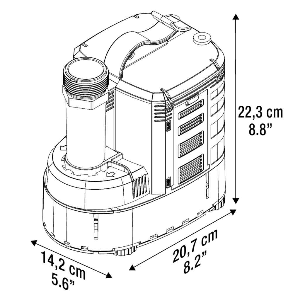 Sicce Ultra 9000 Pompa Drenaggio acqua 8500l/h prevalenza 6,5m