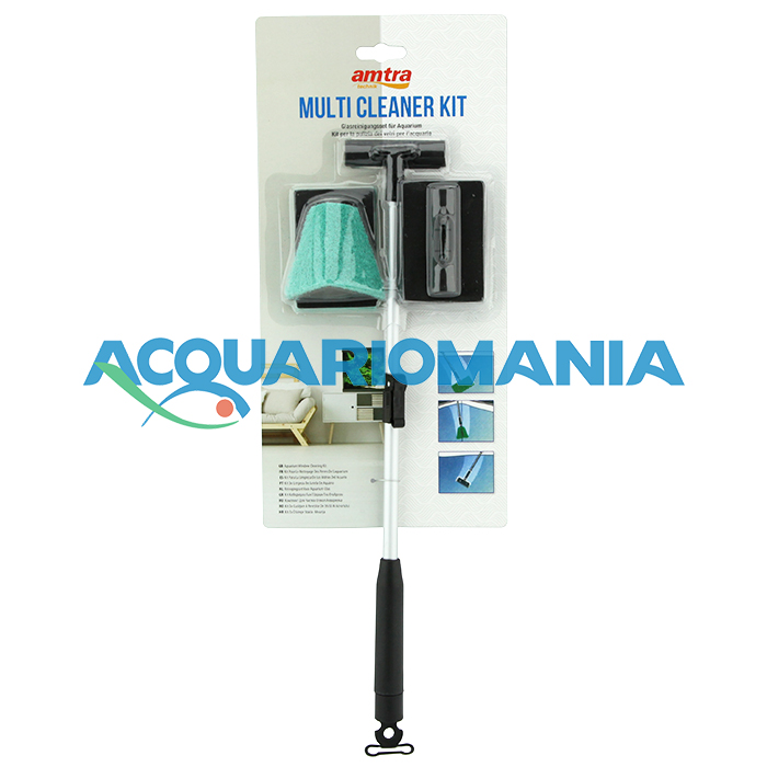 Amtra Multi Cleaner Kit pulizia vetri acquario