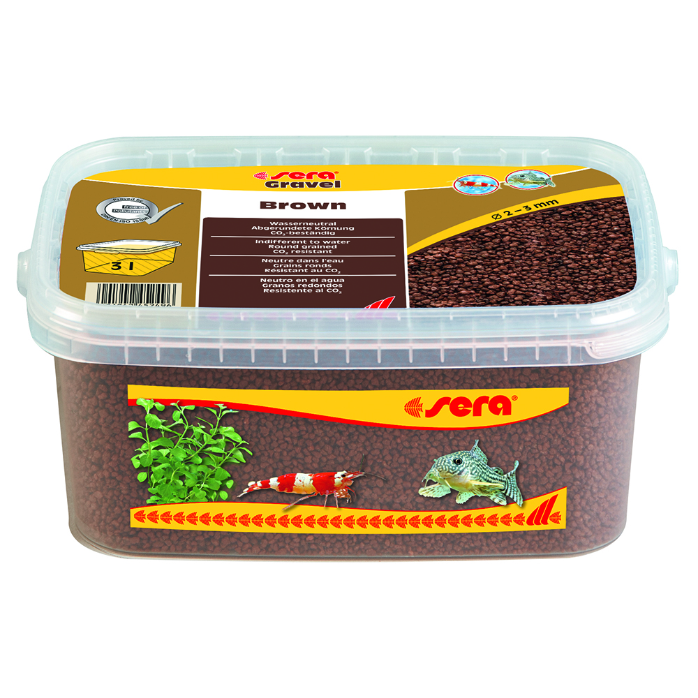 Sera Gravel Brown Ghiaietto colorato Marrone 2-3mm 3L