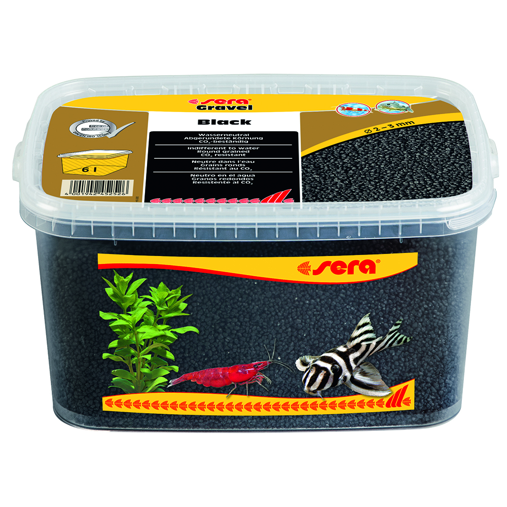 Sera Gravel Black Ghiaietto colorato Nero 2-3mm 6L