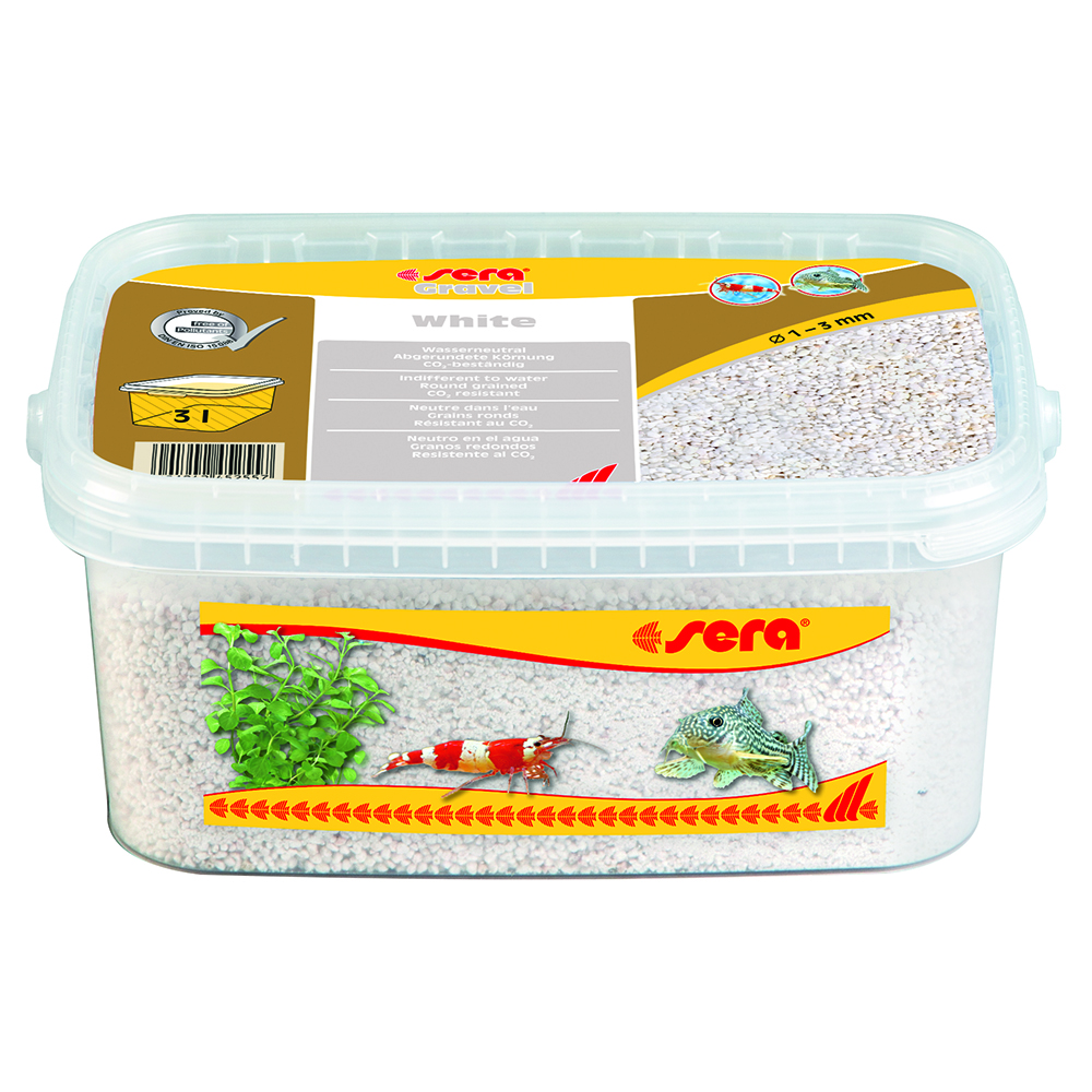 Sera Gravel White Ghiaietto colorato Bianco 1-3mm 3L