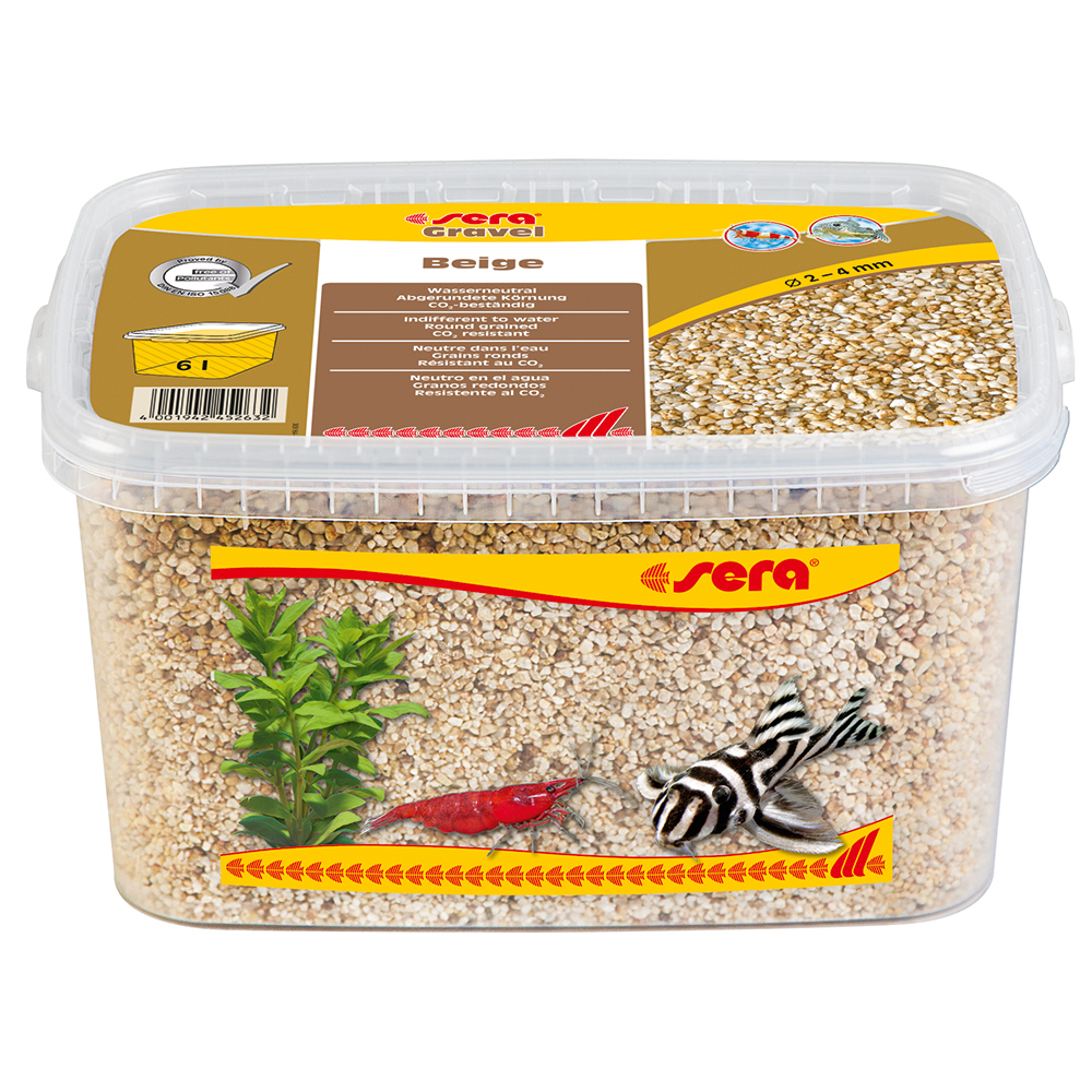Sera Gravel Beige Ghiaietto colorato ambrato 2-3mm 6L