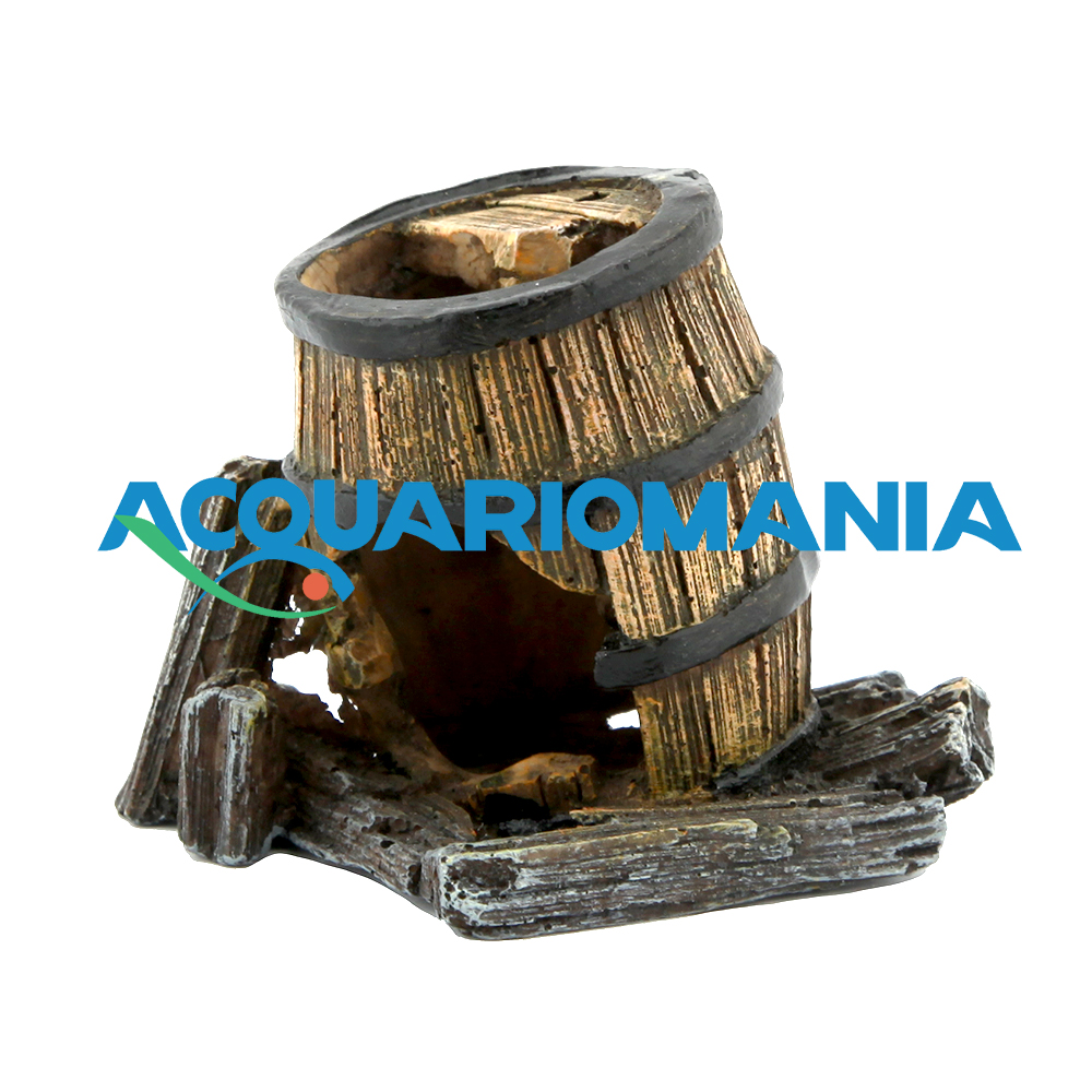 Amtra Decoro Botte di Legno 9x6x6,5h cm