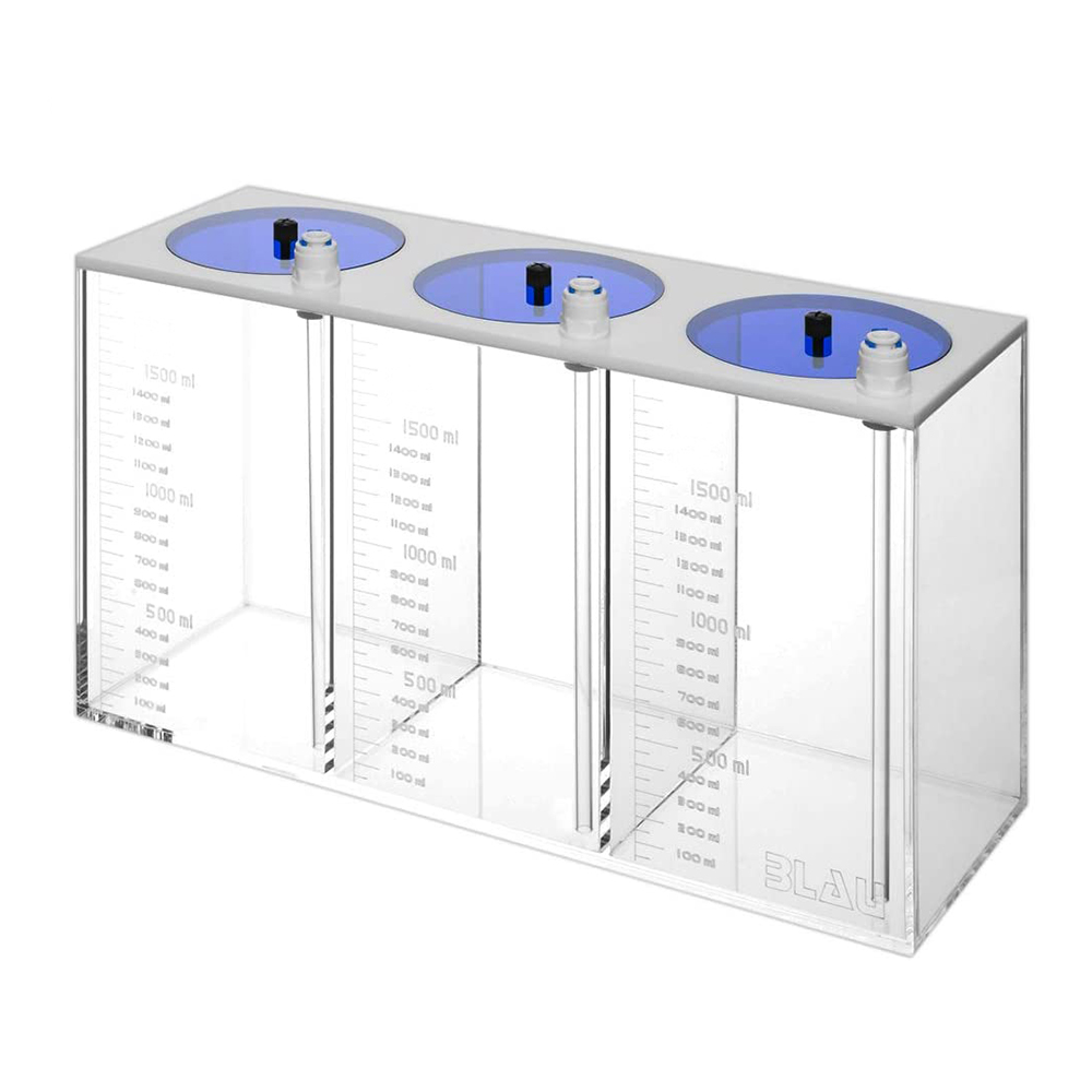 Blau Aquaristic Contenitore portaliquidi per Balling 3x1,8 Litri