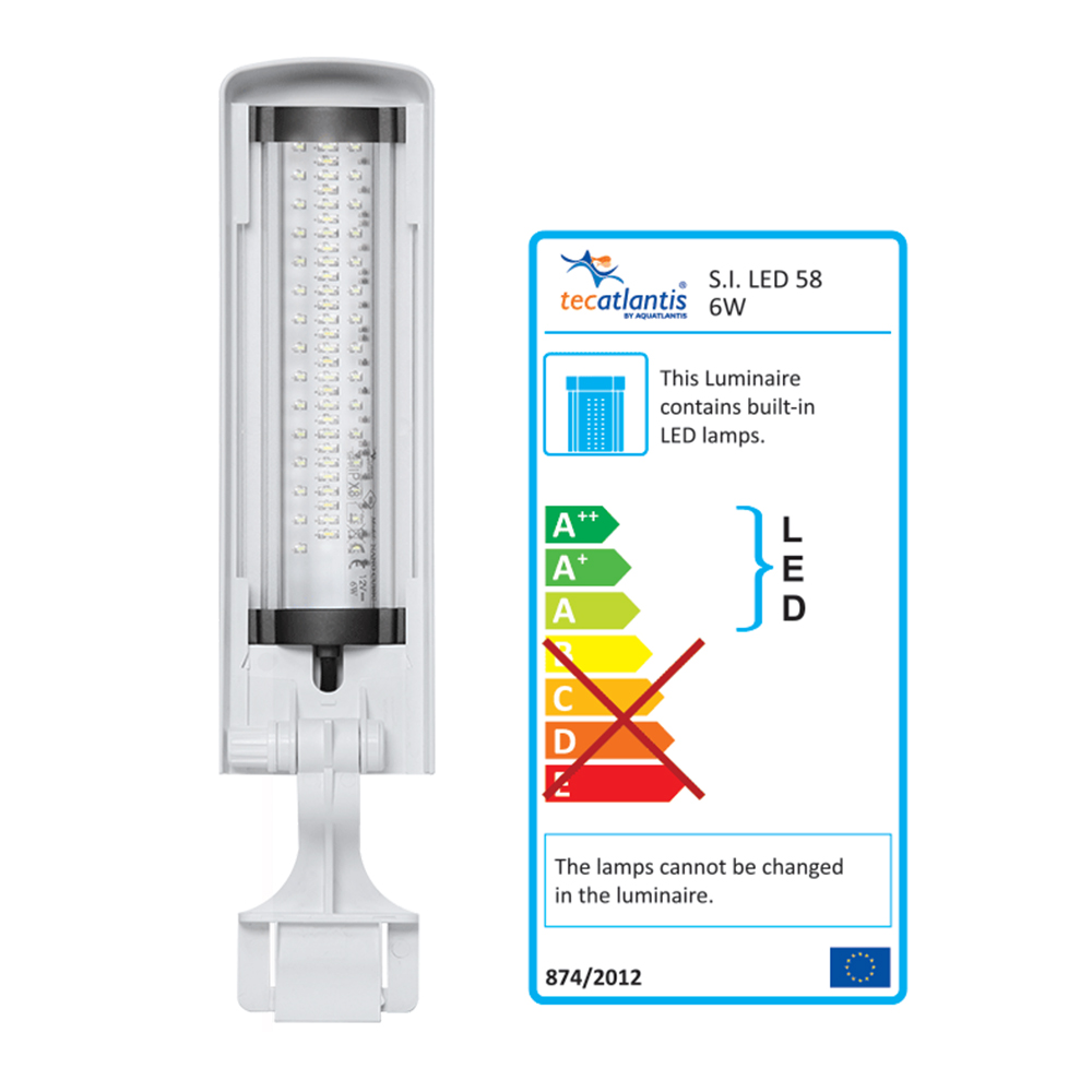 Aquatlantis Easy Led Tortum per Tartarughe Bianca 6W