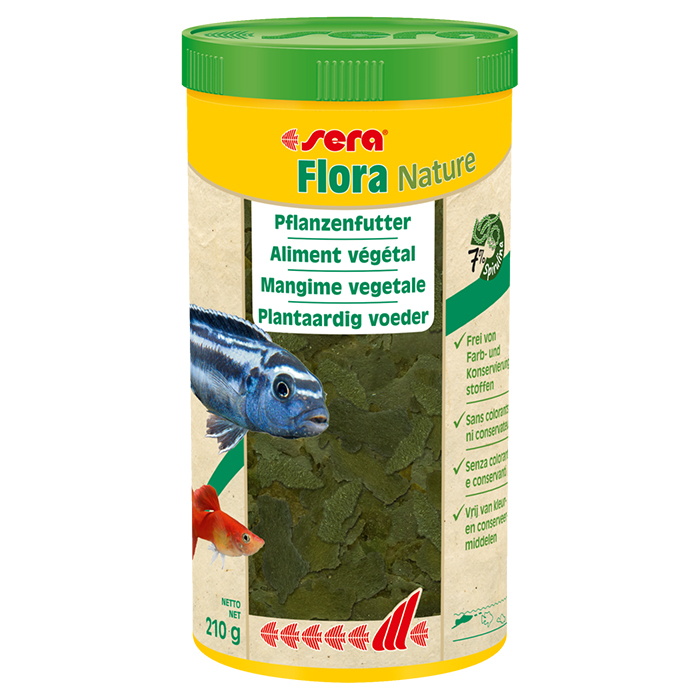 Sera Flora Nature Scaglie vegetali con Spirulina 1000 ml 210 g