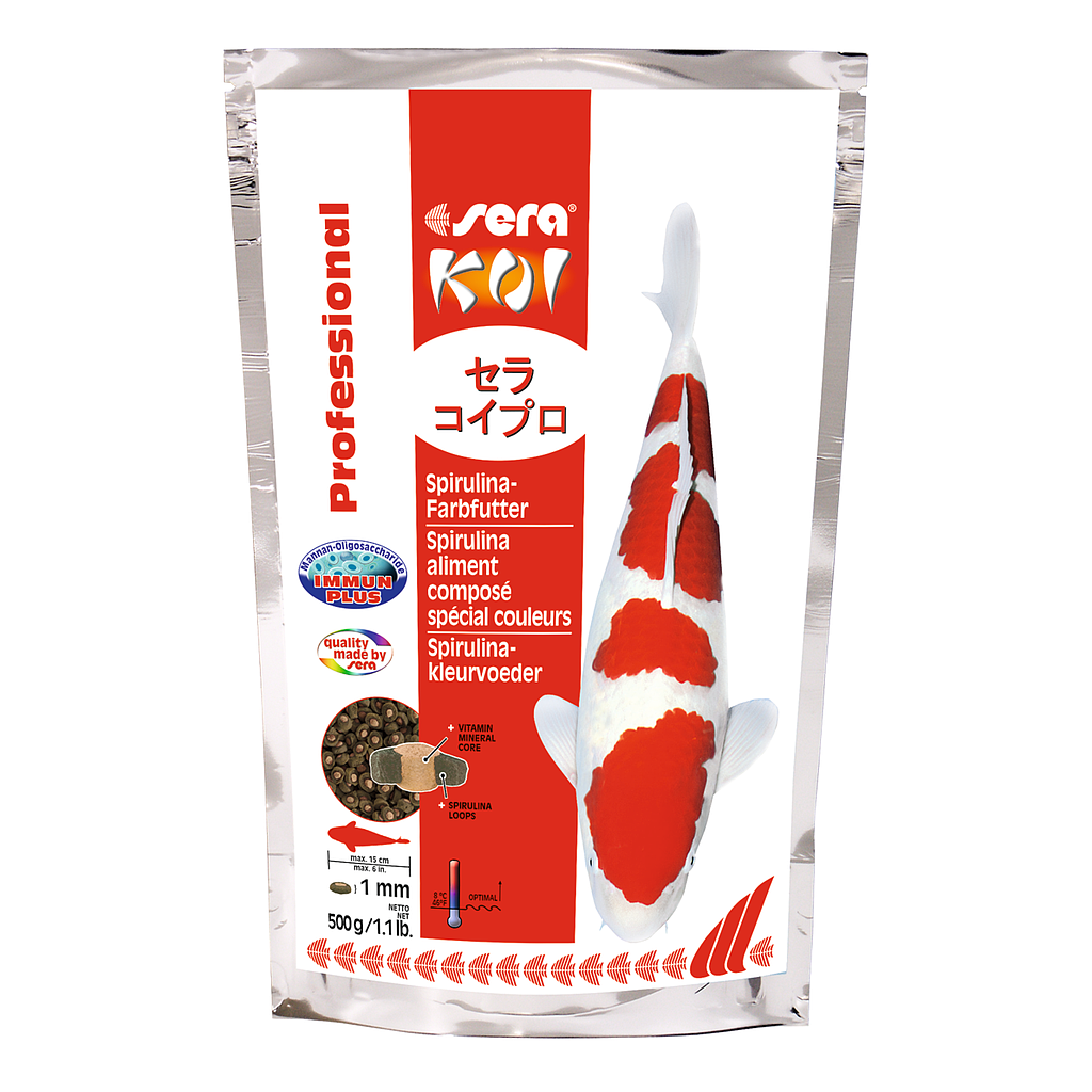 Sera Koi Professional Spirulina Mangime colori 500g
