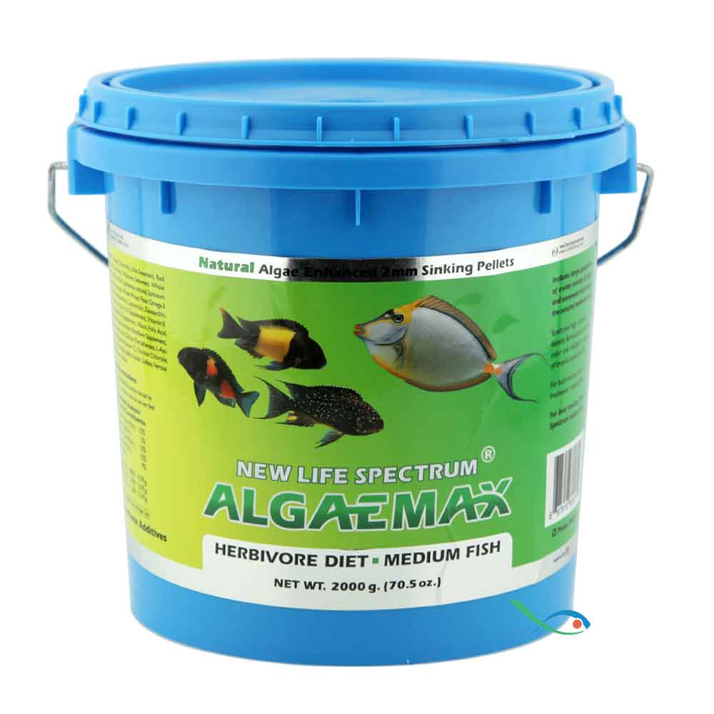 New Life Spectrum Algae Max Medium Fish affondante per pesci erbivori dolce e marino 2mm 125g