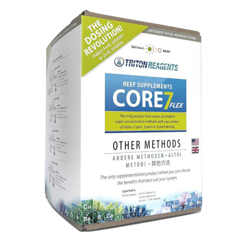 Triton Reagents CORE7 FLEX Reef &quot;Bulk Edition&quot; Elements Elementi essenziali Other Methods 4x4 o 2x8 litri