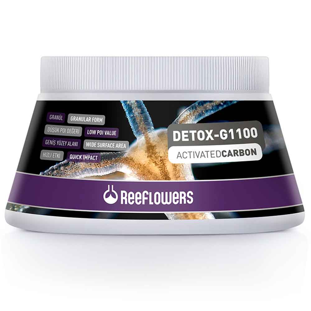 Reeflowers Detox G1100 Carbone attivo Granulare ad altissima attività 500ml