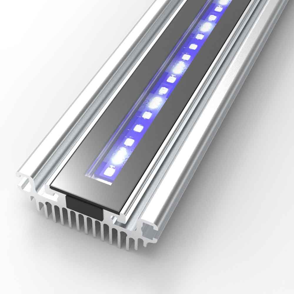 Gnc SilverMoon Marine+ 1200mm Barra a Led per Acquari Marini di Barriera 1142x50x27cm 60W