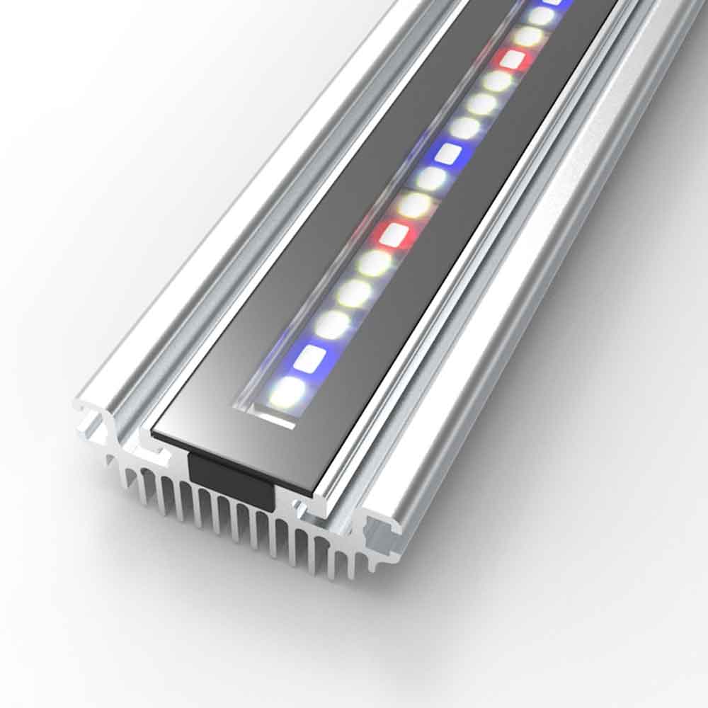 Gnc SilverMoon Universal 1047mm Barra a Led per Acquari Dolci Piantumati 989x50x27cm 52W