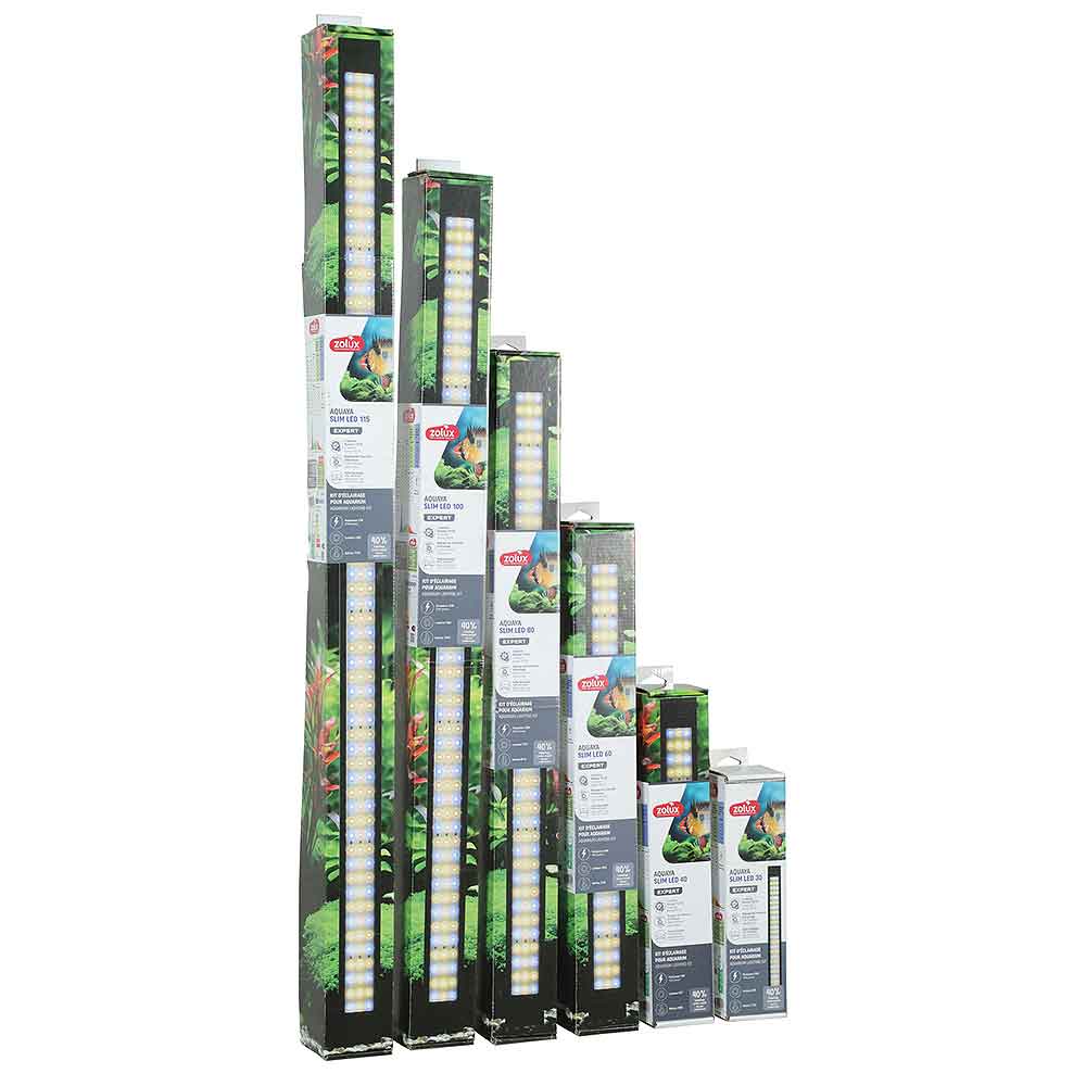 Zolux Slim Led 30 Aquaya Lampada impermeabile multiuso per acqua dolce 10W 30cm