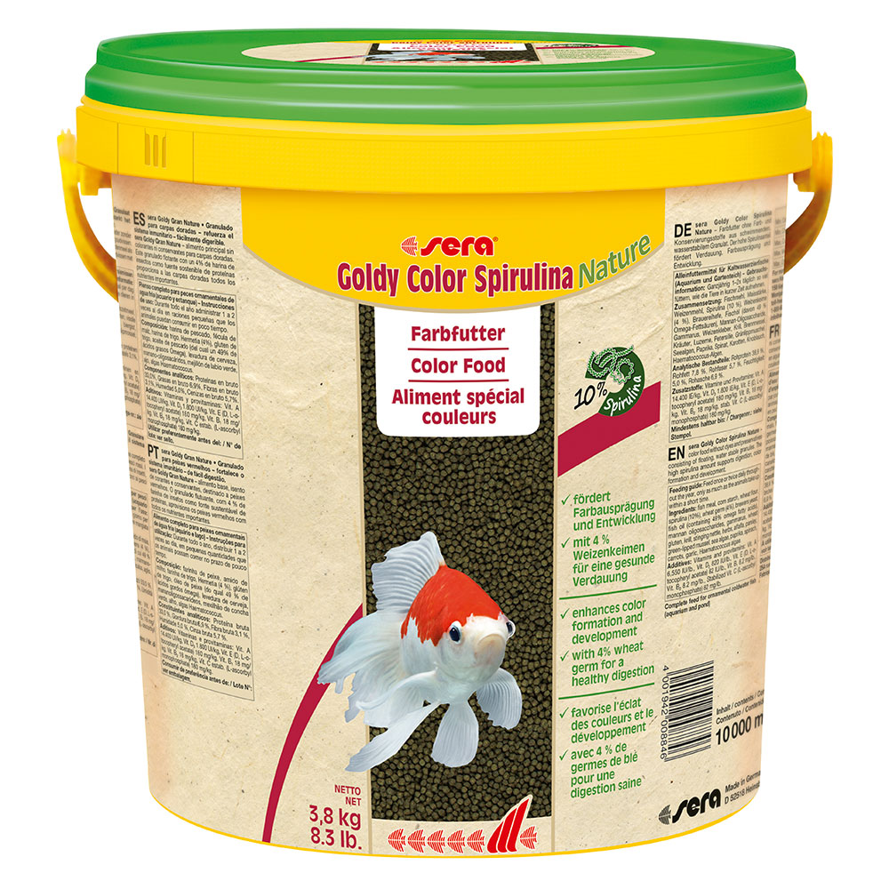 Sera Goldy Color Spirulina Nature granuli per pesci rossi 10l 3,8Kg