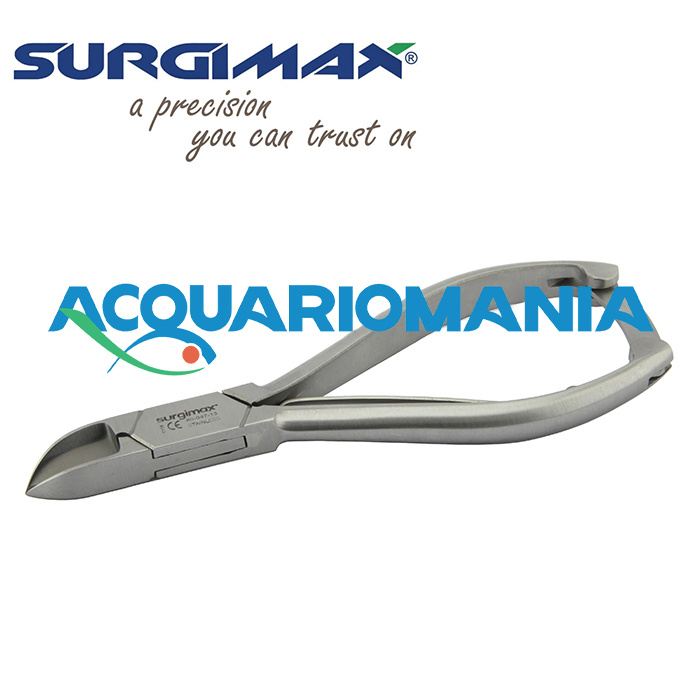 Surgimax Tronchese punta fine a leva per coralli Acciaio Chirurgico 1017 al Carbonio alta qualità 14cm