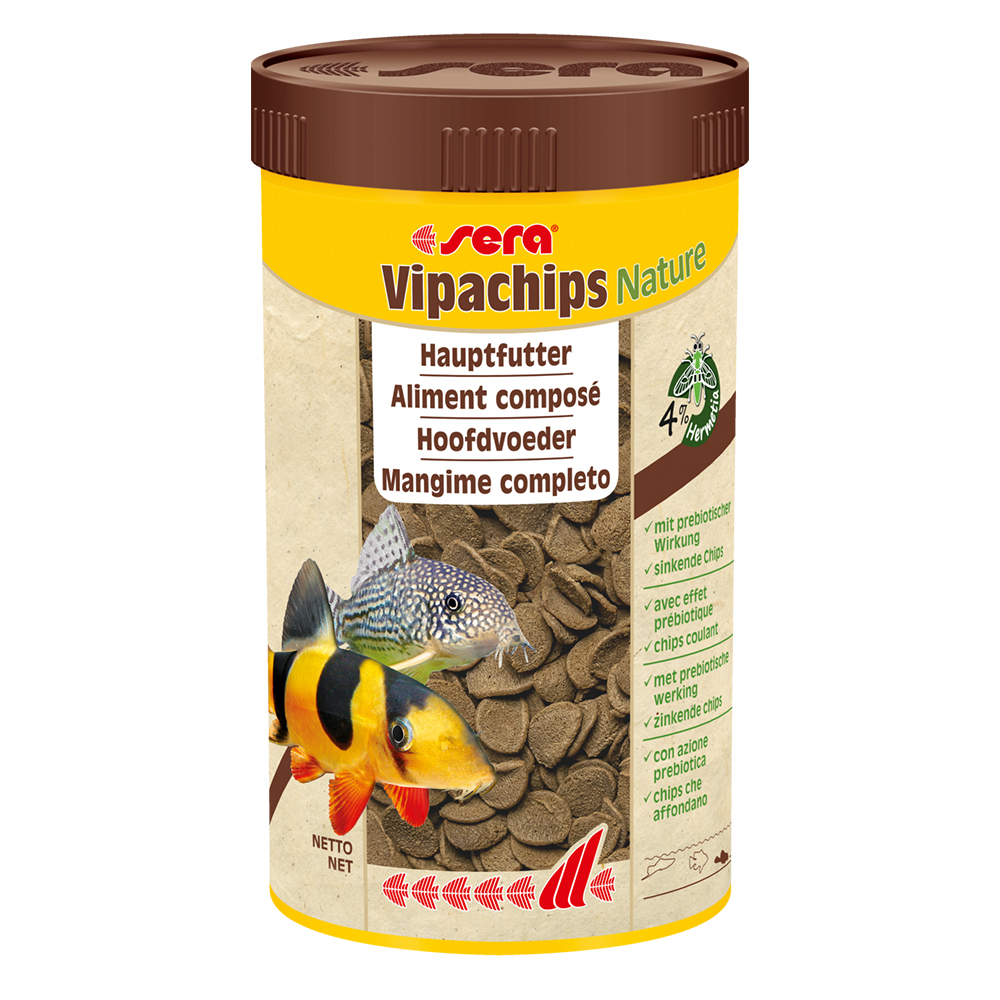 Sera Vipachips Nature per tutti i pesci da fondo 100ml 37g