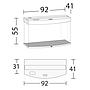 Juwel Acquario Vision 180 Litri LED Nero mis. 92x41x55H cm