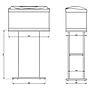 Tetra Mobile Supporto per Acquario Starter Line 54/80 60,5x36x72,5h cm