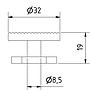 Aquamedic Frag Pins Basette coralli per Frag Board 20pz