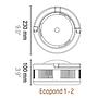 Sicce New Ecopond 2 Filtro interno per Laghetto 1350L/h