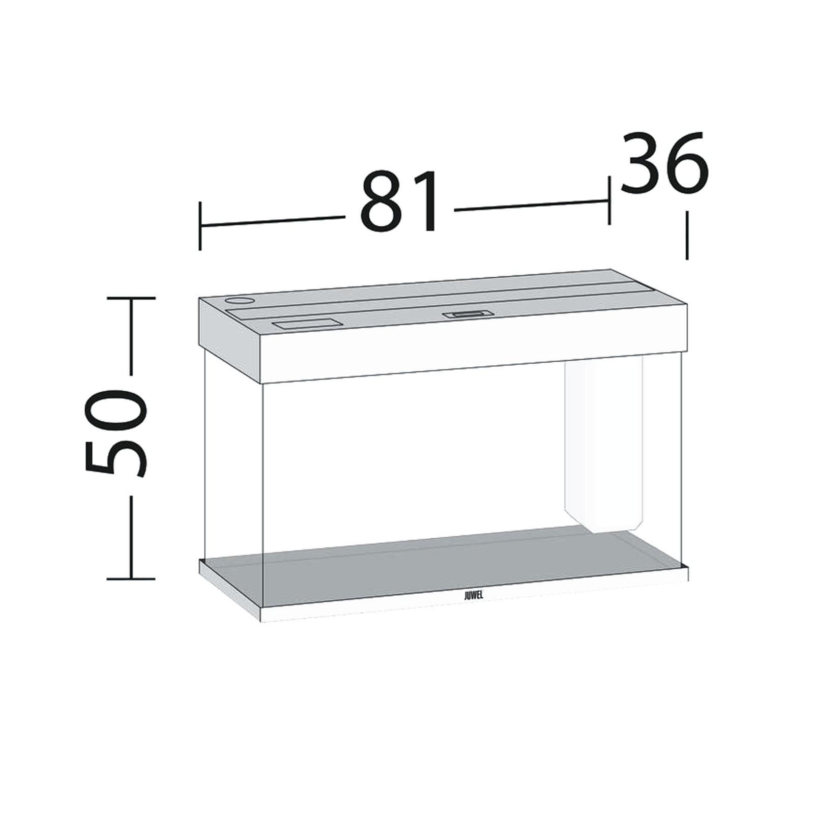 Juwel Acquario Rio 125 Litri LED Nero 81x36x50H cm