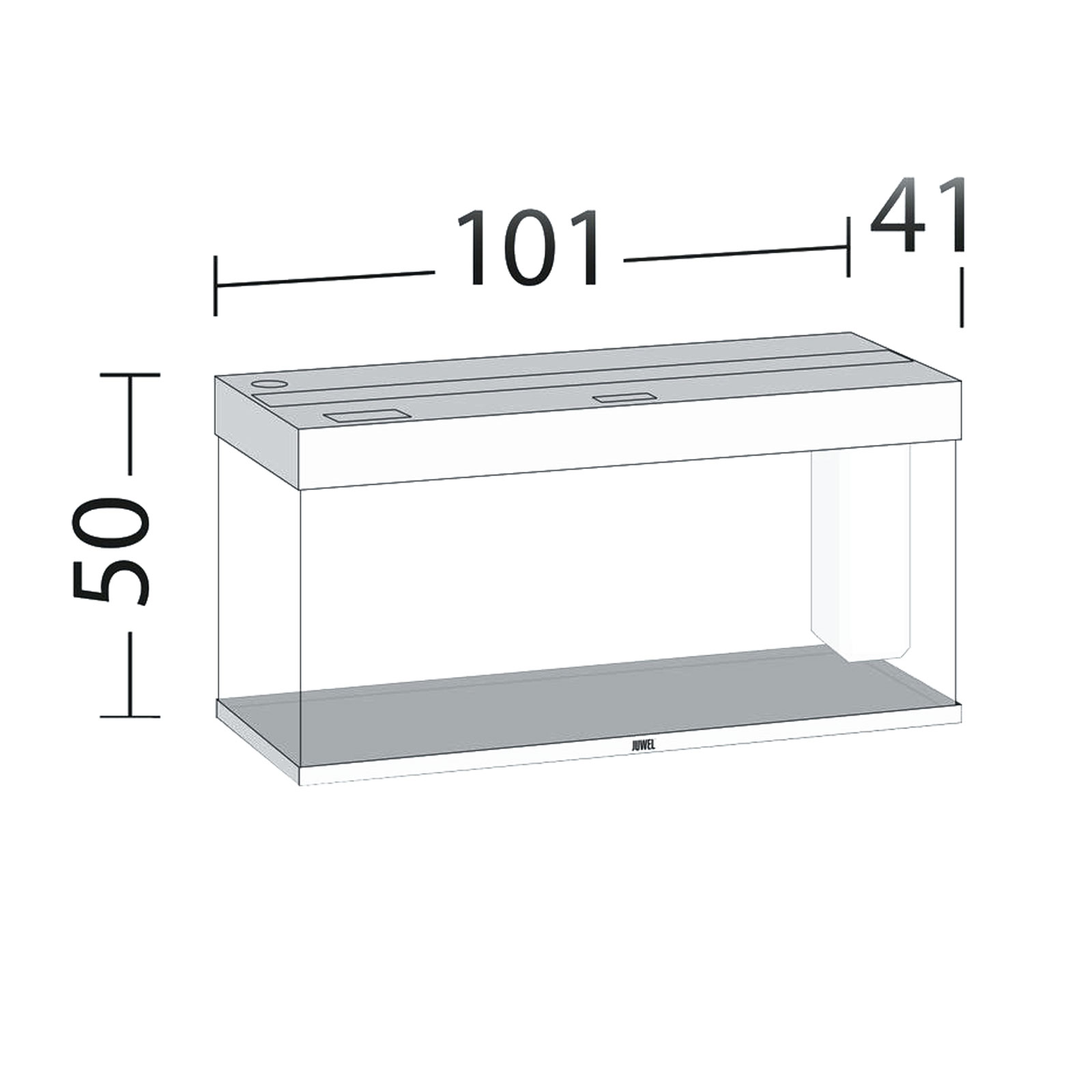 Juwel Acquario Rio 180 Litri LED Faggio mis. 101x41x50H cm