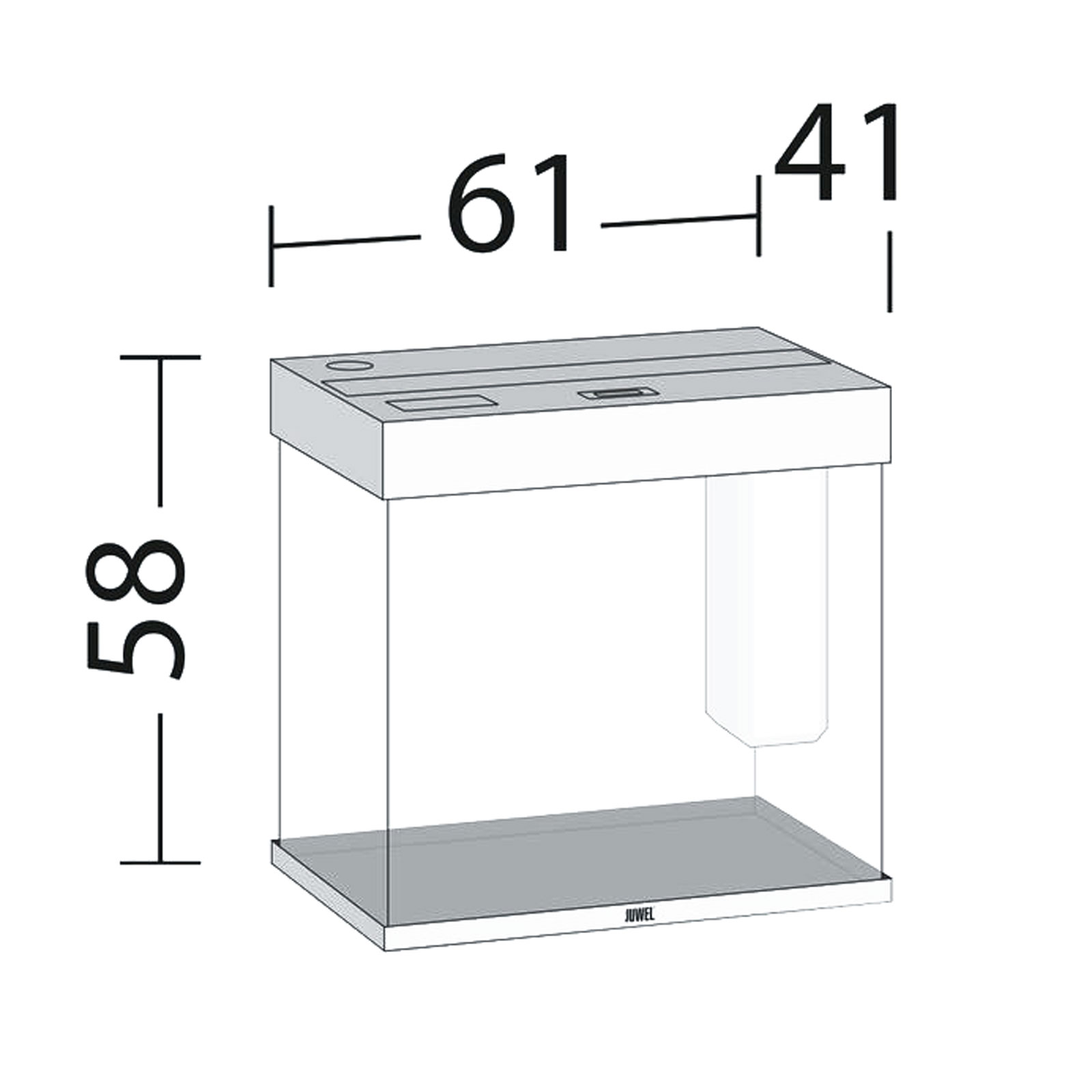 Juwel Acquario Lido 120 Litri LED Faggio 61L x 41 x 58H cm