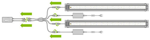 Juwel HeliaLux Splitter Led 2 canali per controllare 2 Barre HeliaLux Spectrum
