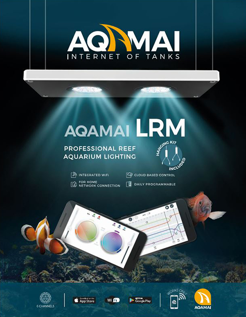 Aqamai LRS Plafoniera a Led Controller WI-FI 50W Nera 20x15x2h cm