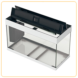 Ferplast Acquario Dubai 80 LED Bianco 81x36x h 51 cm 125 l