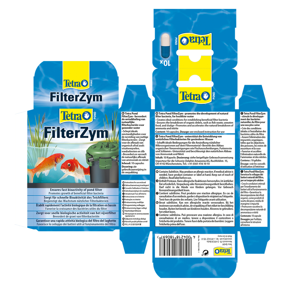 Tetra Pond Filter Zym 10 compresse