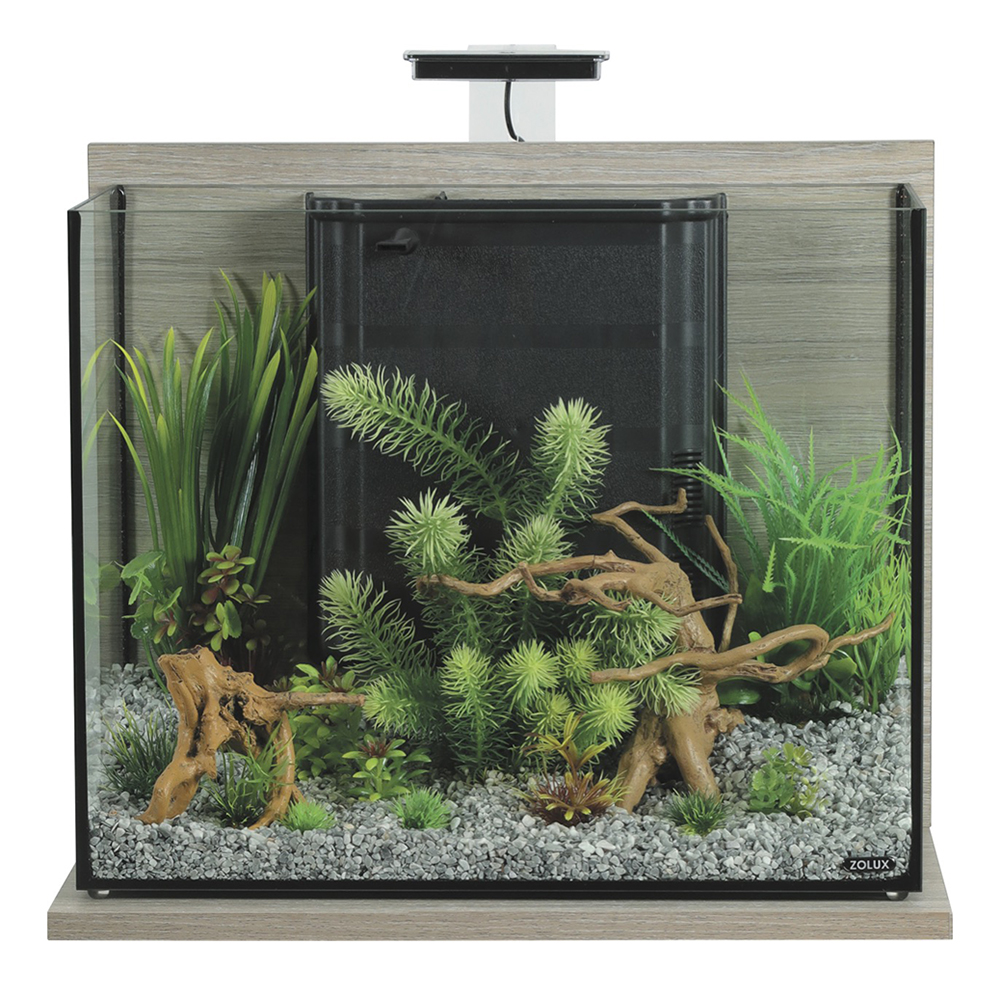 Zolux Acquario Idro 50 Zebrano Grigio 50x25x40cm 50 litri