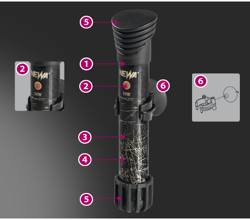 Newa Therm Preset 100 Riscaldatore pre-settato a 25° 100W