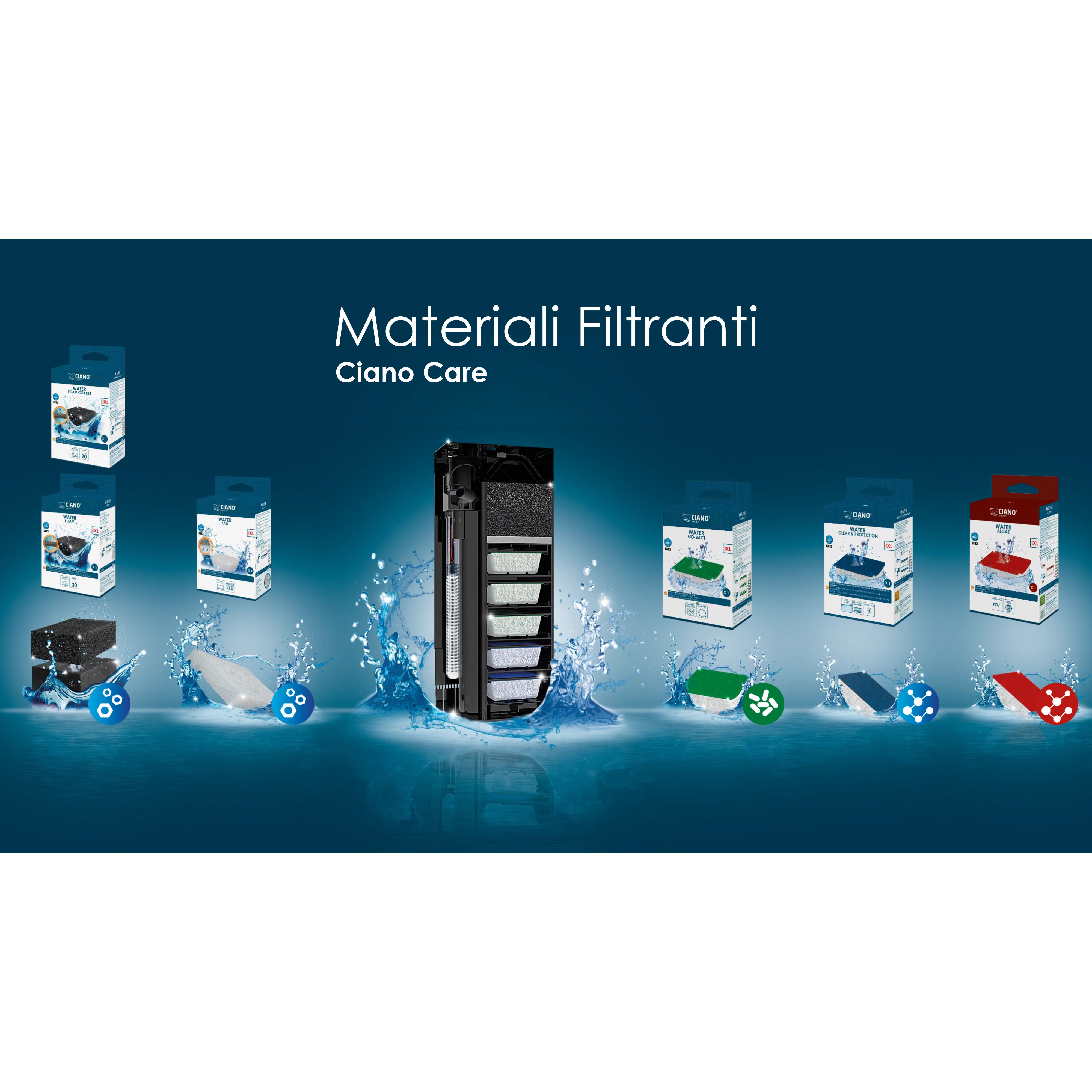 Ciano Aquarium Emotions Nature Pro 60 Mystic Acquario Filtro Interno 61,2x40,2xh 56cm 108lt