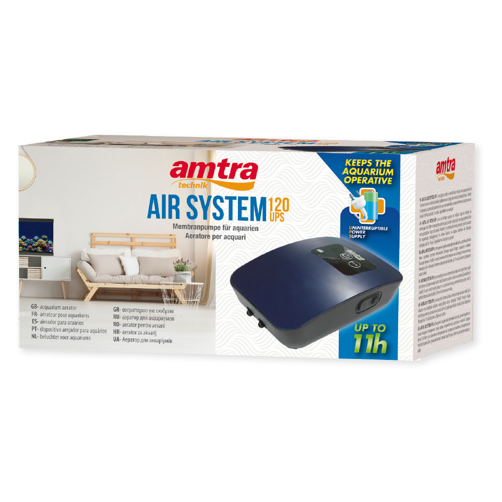 Amtra Air System 120 Ups Areatore con sistema anti Black Out con batteria al Lithio 2 uscite