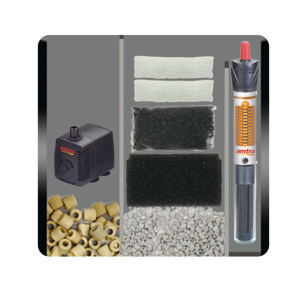 Amtra Filtering Box 150 Filtro interno Nero fino a 150lt escluso riscaldatore