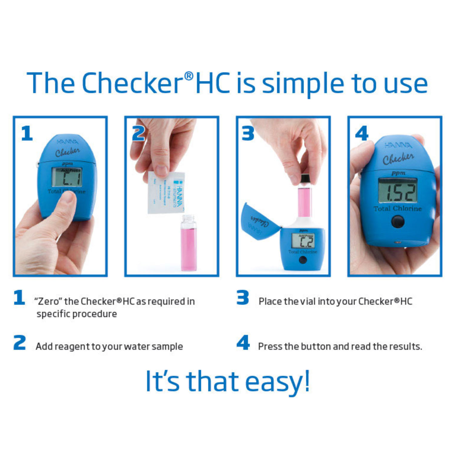 Hanna Intruments Checker HI782 Test Nitrati (NO3) scala alta acqua marina