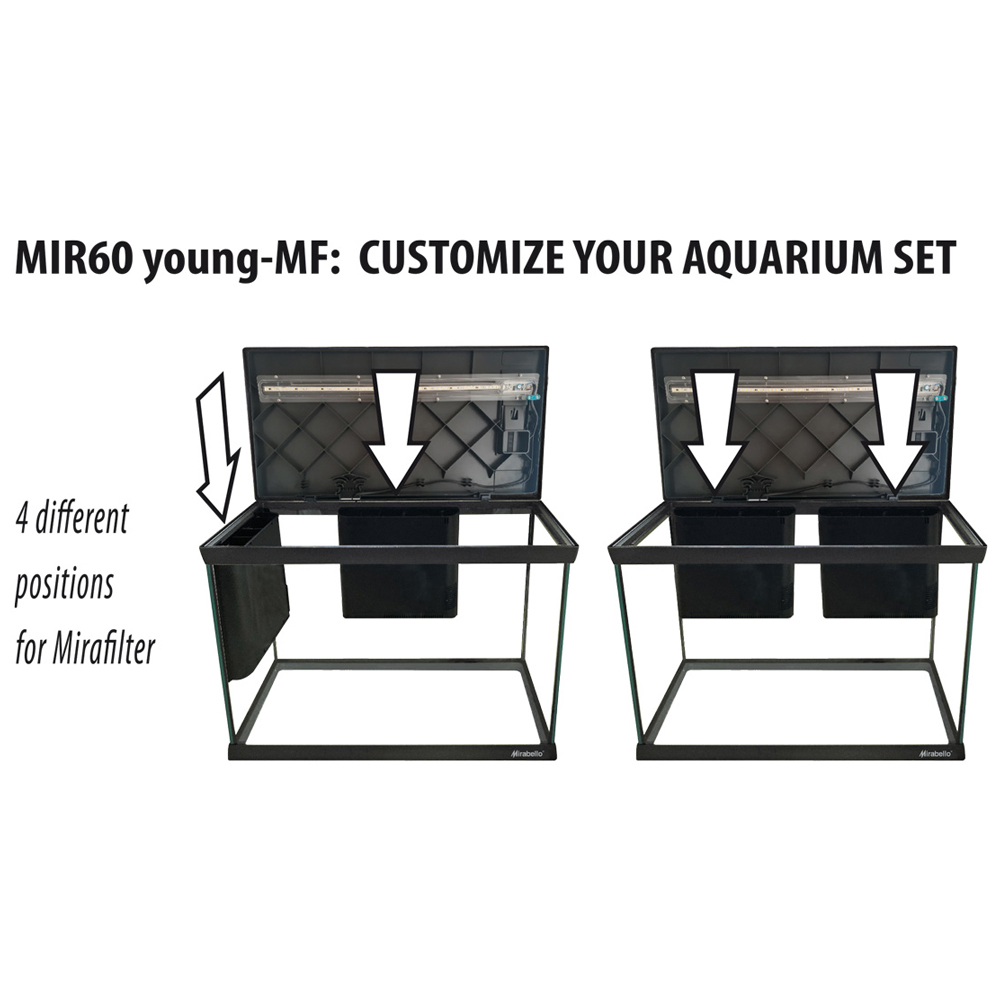 Newa Mirabello 30 Young Led MF Acquario 30 litri Antracite New 2021