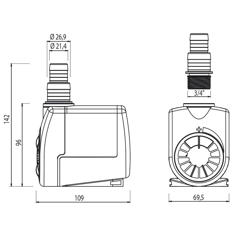 Newa Jet 1700 Pompa regolabile da 600 a 1700 l/h