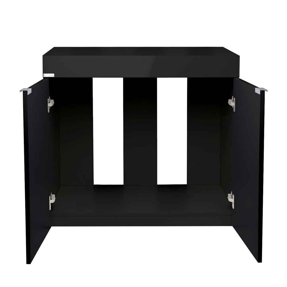 Aqpet Cabinet 90 Supporto per Acquario in Legno Nero 90x50x80h cm