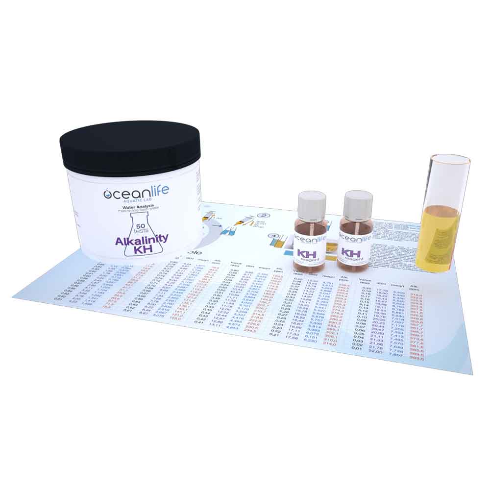 Oceanlife Test KH Durezza Parziale (Alkalinità) Dolce e Marino 50 Misurazioni