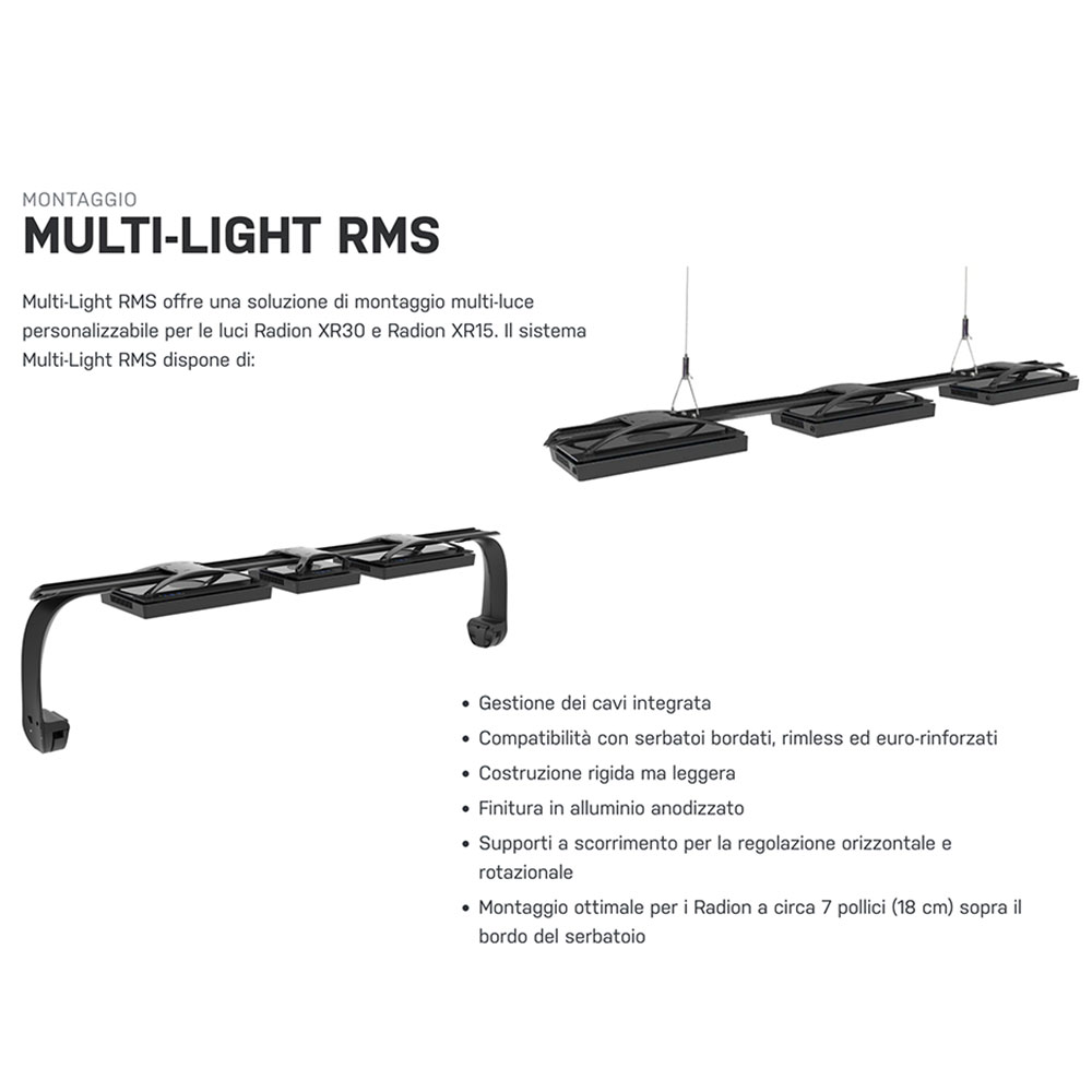 Ecotech Radion XR15W G6 BLU Plafoniera a LED per acquari di barriera 18cm 95W