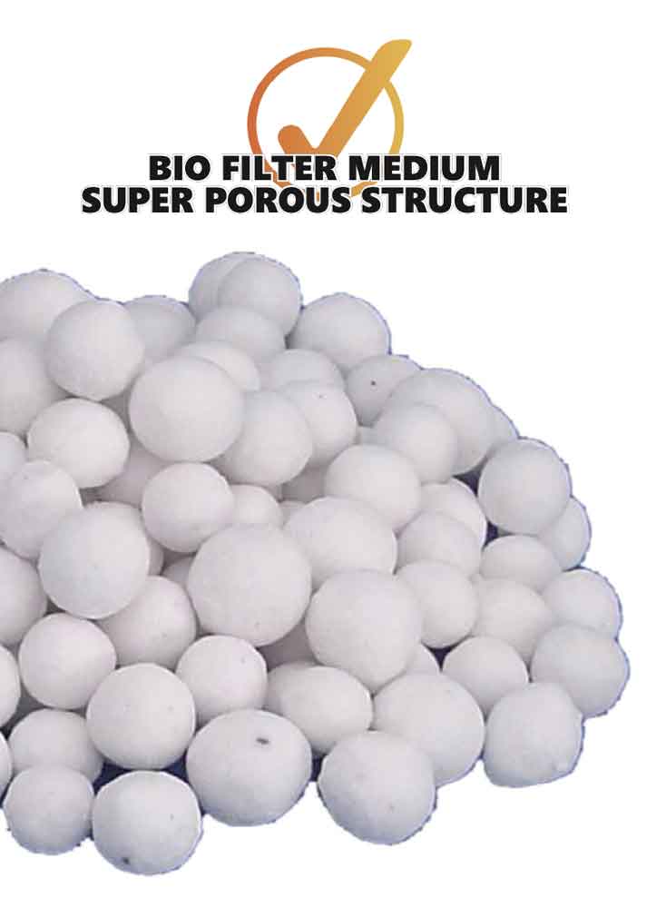 Haquoss Biopearls in Vetro Sinterizzato per Filtraggio Biologico 1000ml 900gr