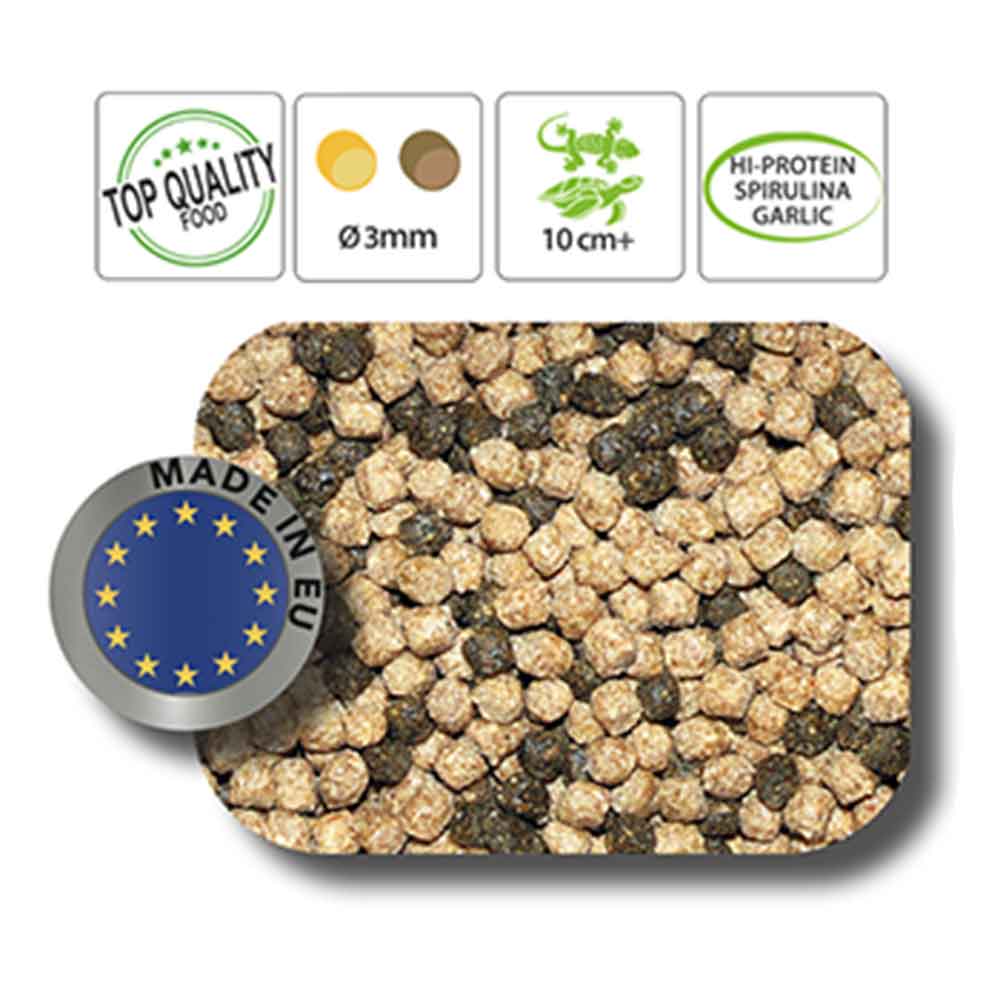 Haquoss Carnivore Pellets Mangime per Tartarughe Acquatiche e Rettili 1000ml 360gr