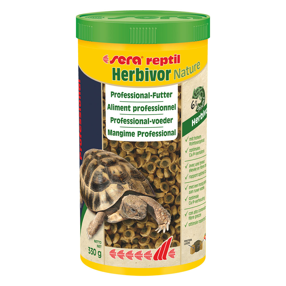Sera Professional Reptil Herbivor per Tartarughe di terra 1000 ml 350 g
