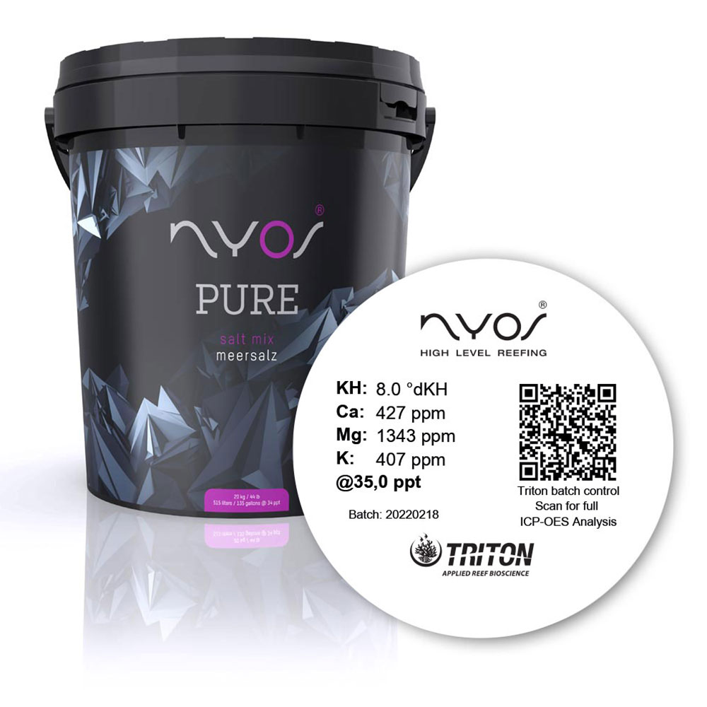 Nyos Pure Salt Mix per marino ICP Approved 20Kg