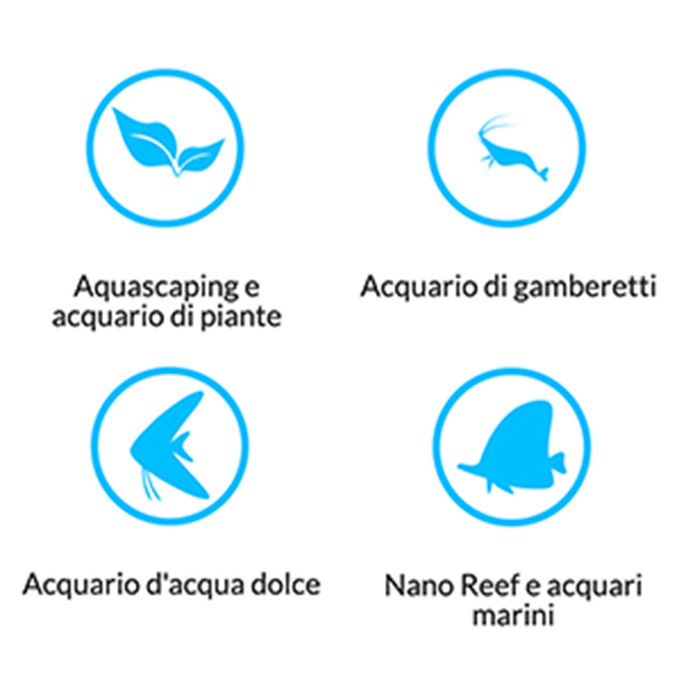 Blau Aquaristic Cubic Aquascaping Ultra Clear Acquario 91lt 45x45x45cm